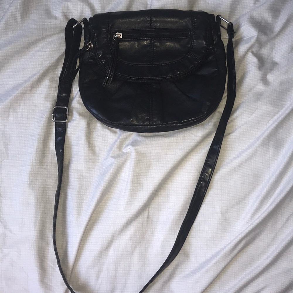Medium, black purse